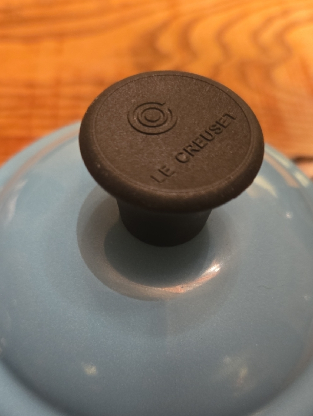 Le Creuset Carribean Blue Teakettle with Black Handle and Knob - Picture 13 of 16